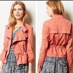 ANTHROPOLOGIE Hei Hei Coral Anorak Utility Jacket